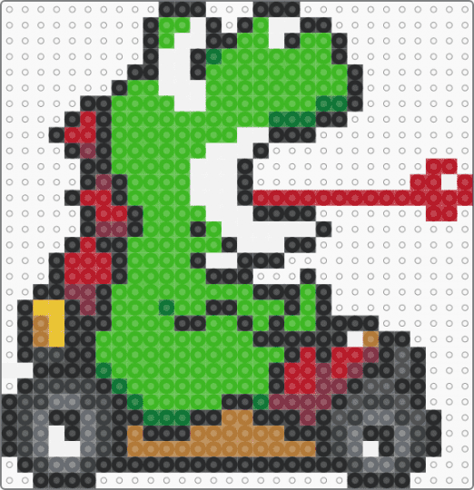 Mario Kart Yoshi (Sideways) - green,gaming,fantasy,supermario,mariokart,yoshi