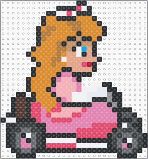 Mario Kart Peach (Sideways) - pink,beige,red,orange,gaming,mariokart,fantasy,supermario,peach