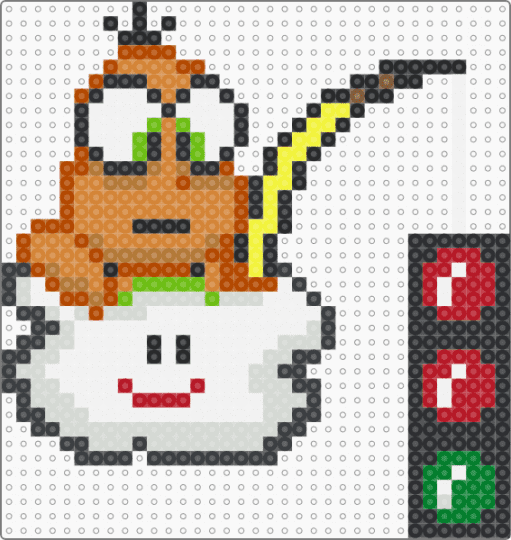 Lakitu (Super Mario Kart) - white,red,orange,supermario,mariokart,lakitu,cloud,snes,fantasy,gaming