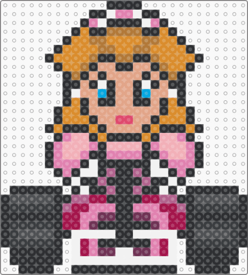 Mario Kart Peach (Front) - black,pink,beige,orange,supermario,mariokart,fantasy,gaming,peach