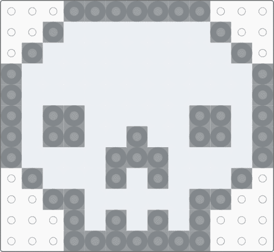 simple skull pattern - alt, emo, goth, gray, punk, scemo, scene, skeleton, skull, white