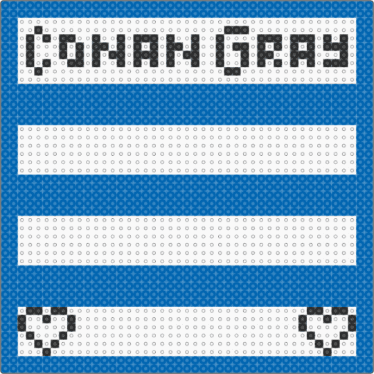 Conan gray front panel - blue