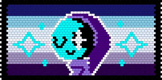 Astro Dandy's World banner :3 - light blue,purple