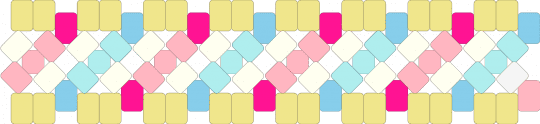 Cotton Candy X-Base Cuff // Remix - yellow,cotton candy,blue,pink,xbase