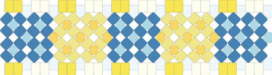 Blue + Yellow Double X-Base Cuff // Request - yellow,blue,xbase,double,request,luckyduck
