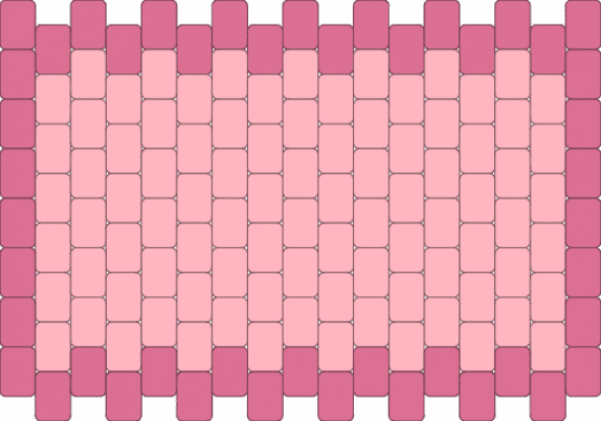 strawberry bag panel! pt. 5: back panel (check desc) - bag, panel, pink, strawberry