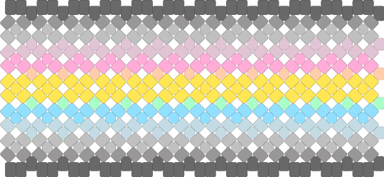Demiflux Cuff (but gradient) - gray,yellow,beige,pink,demiflux,cuff,demiflux cuff,pride,pride cuff,lgbt,lgbtqia,lgbtqia cuff