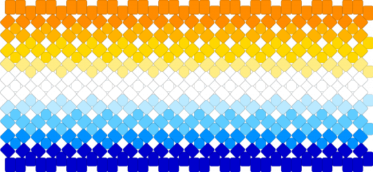 Aroace Cuff (but gradient) - orange,light blue,aroace,aromantic,asexual,aroace cuff,pride,cuff,pride cuff,lgbtqia