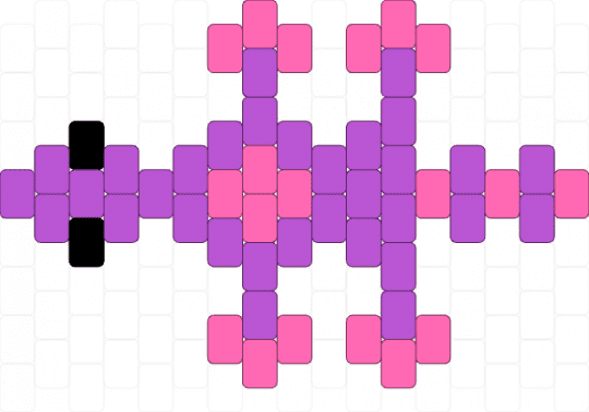 smol lizard - purple/pink - pink,purple,lizard,easy,animal