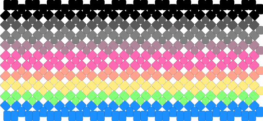 Polygender Cuff (but gradient) - light blue,pink,gray,polygender,cuff,polygender cuff,pride,pride cuff,lgbt,lgbtqia cuff,lgbtqia