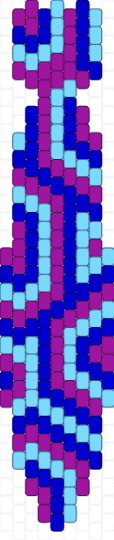 blue & purple tie - pink,purple,blue,tie,easy,blue purple,pony beads,peyote,color