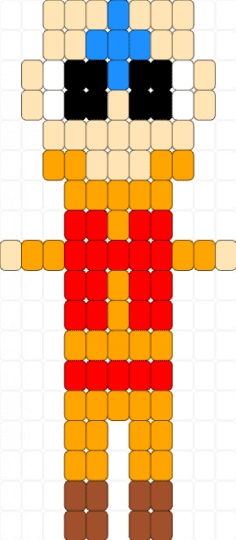 Coraline charm and button Fuse Bead Pattern - Kandi Pad | Kandi ...