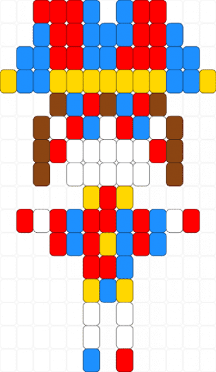 Pomni Charm - red,light blue,pomni,charm,pomni charm,easy,tadc,the amazing digital circus,tadc charm,pomni tadc
