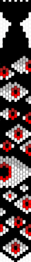 Eye tie - black,beige,red