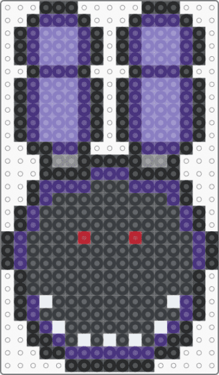 FNAF Bonny - black,purple,pink