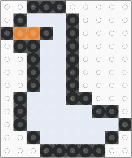 random duck I saw perler! - white,duck,perler
