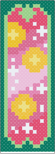 mao mao bookmark! - teal,pink,apothecary,perler,green