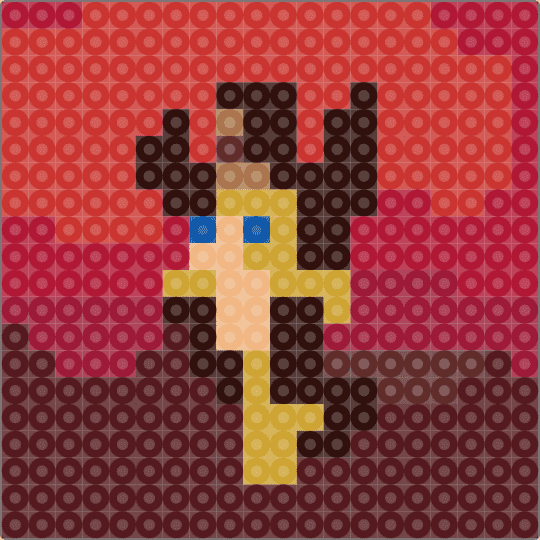 folie a deux perler!!! - brown,red,fob,perler,album