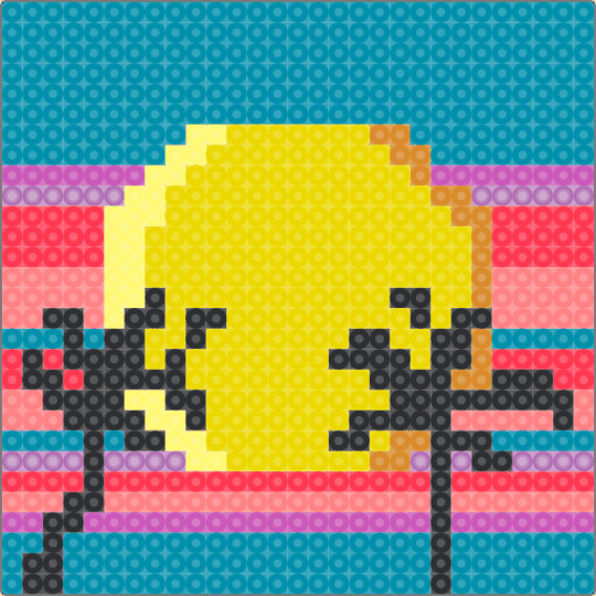 Challenge of the day 3/23/26 VAPORWAVE - teal,yellow,cotdvaporwave