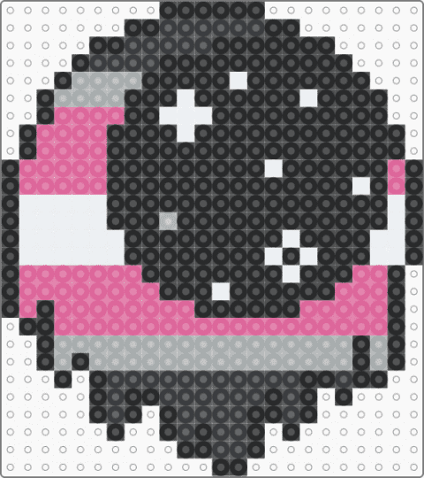 Demi Girl Moon (READ DESC) - black,pink,gray