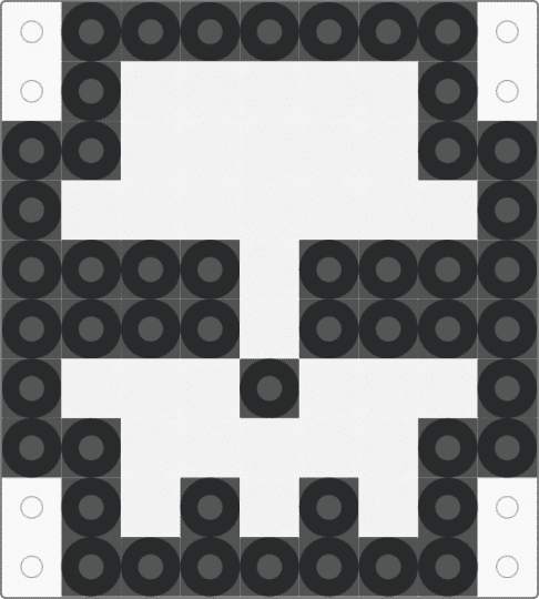 Skull trinker - black,white