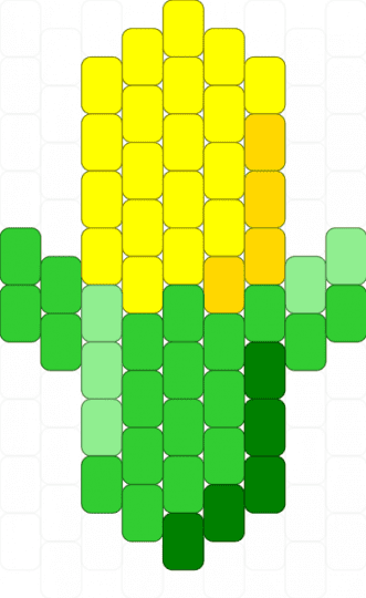 Corn more textured - green,yellow