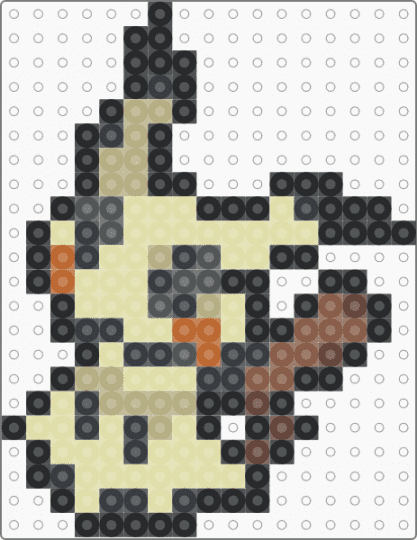 mimikyu - black, yellow