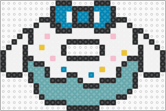 Cinnamoroll Donut - cinnamoroll, light blue, sanrio, teal, white
