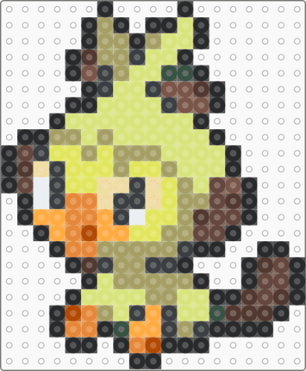 Grookey - brown,gold,orange,yellow