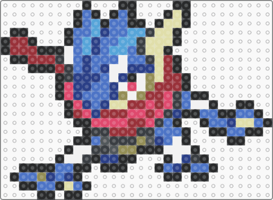Greninja - red,blue