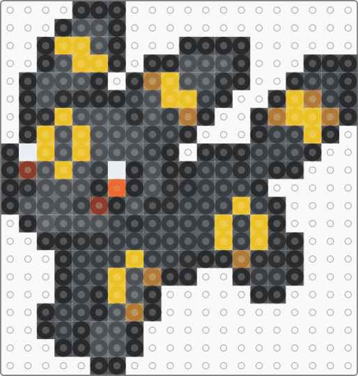 Umbreon - black, gray, yellow
