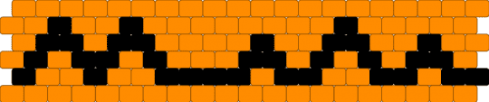 Adachi Rei’s Orange Cuff - black, orange