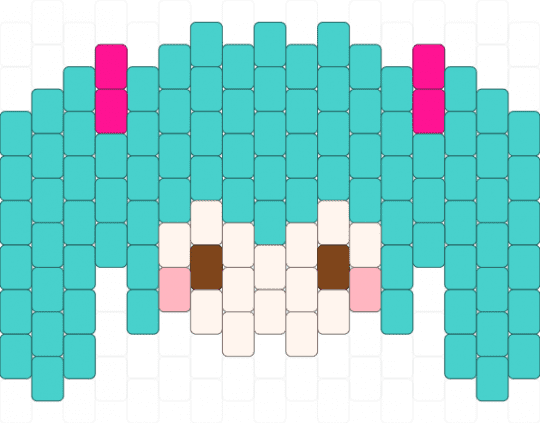 Hatsune Miku charm - light blue