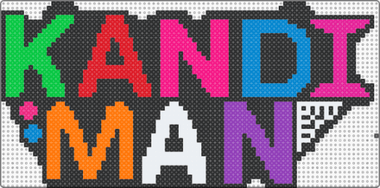 Kandi Man - black, blue, chain, colorful, halloween, pink, purple