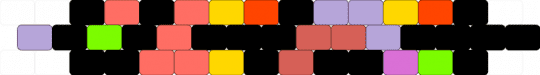 Abstracted Jax Worm - pink,red