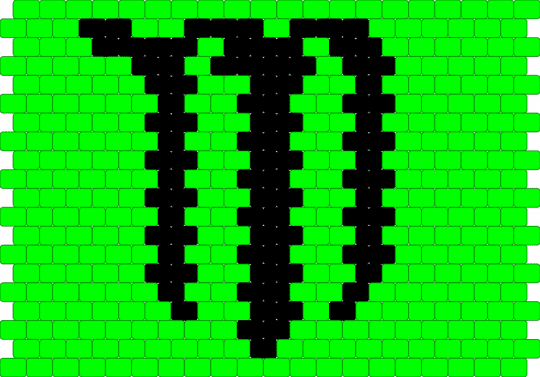 MONSTER BAG BACK PANELLLLL - green