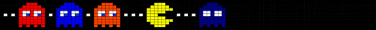 Pac man - black,red,purple
