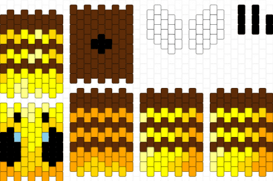 Bee 3D - brown,yellow