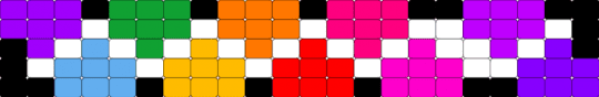 idk it's a random ladder cuff pattern - purple,orange,pink