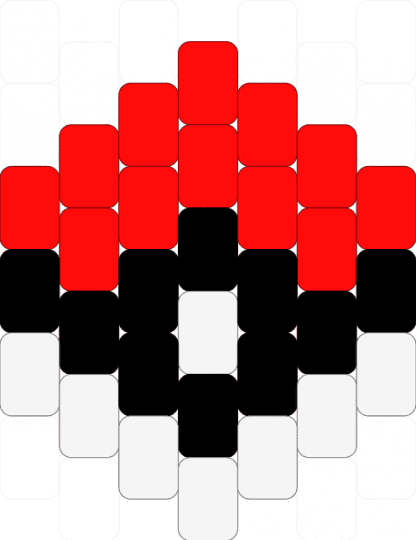 pokeball - red,white