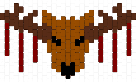 Blood deer - red,brown