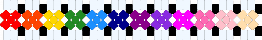 Rainbow X Base - white,purple,pink,red