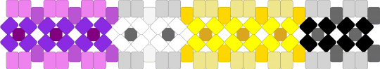Non-binary X x-cuff - pink,yellow