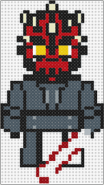 Darth maul - darth maul,lego,star wars,character,jedi,villain,movie,lightsaber,gray,red