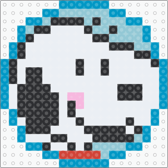 snoopy circle - white,light blue