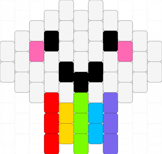 Happy cloud with rainbow :) - white,red,green,blue,cotdglare
