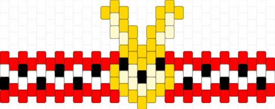 spring bonnie cuff - yellow,red,fnaf,afton