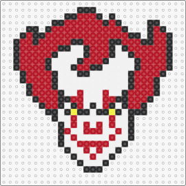 pennywise - pennywise,it,clown,scary,movie,book,character,horror,chilling,icon,frightening,thrill,red,white