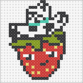 cowboy strawberry - strawberry,cowboy,hat,fruit,whimsical,fun,unique,western,sweet,red
