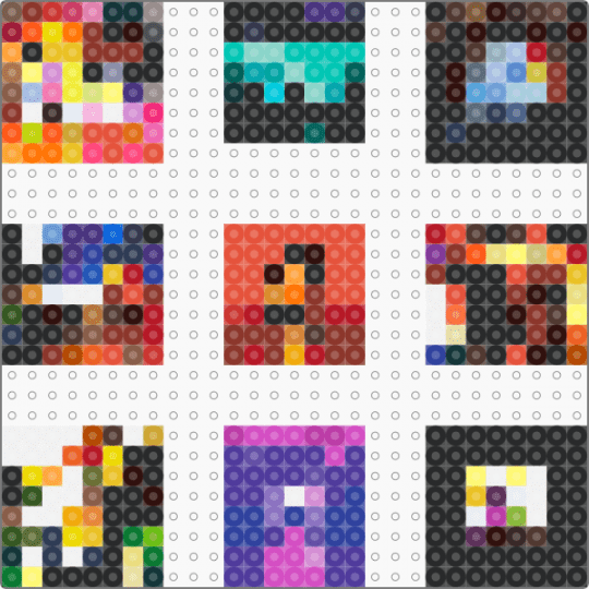 fob cover minis - brown, colorful, purple, red, yellow